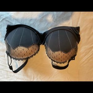 Adore Me Black Lace Mermaid Bra